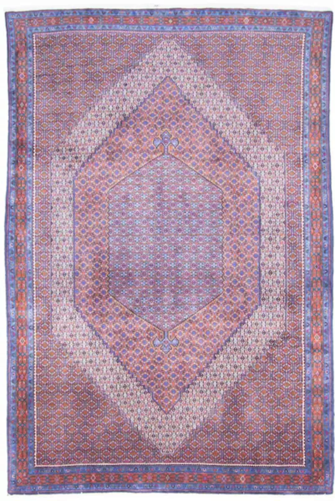 morgenland Wollteppich »Senneh Medaillon Rosso chiaro 300 x 190 cm«, rechte günstig online kaufen