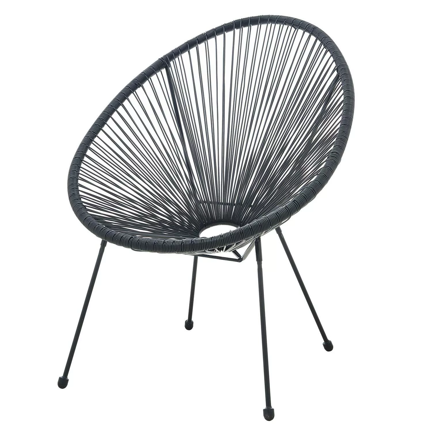 2er Stuhl Set Garten VERONA-18 in schwarz, B/H/T: ca. 73/88/73 cm günstig online kaufen