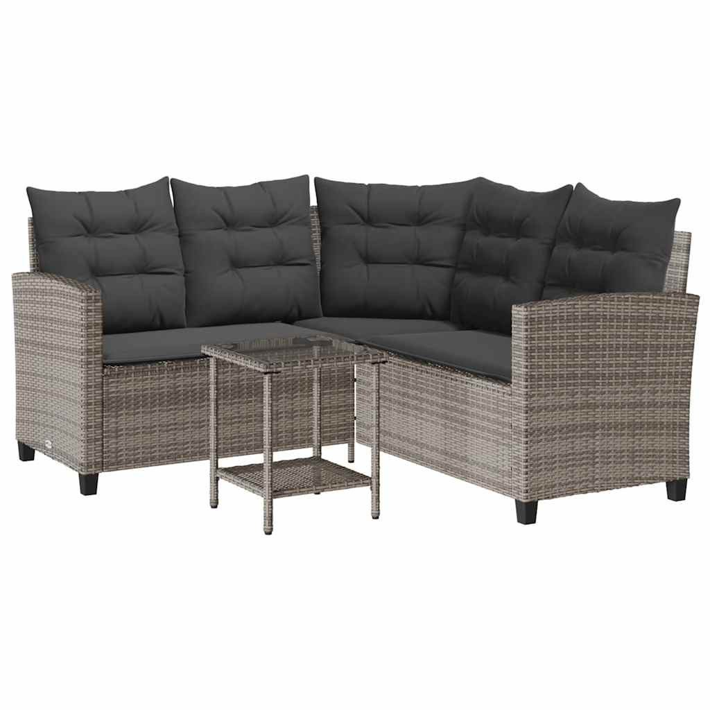 vidaXL Loungesofa Gartensofa in L-Form mit günstig online kaufen