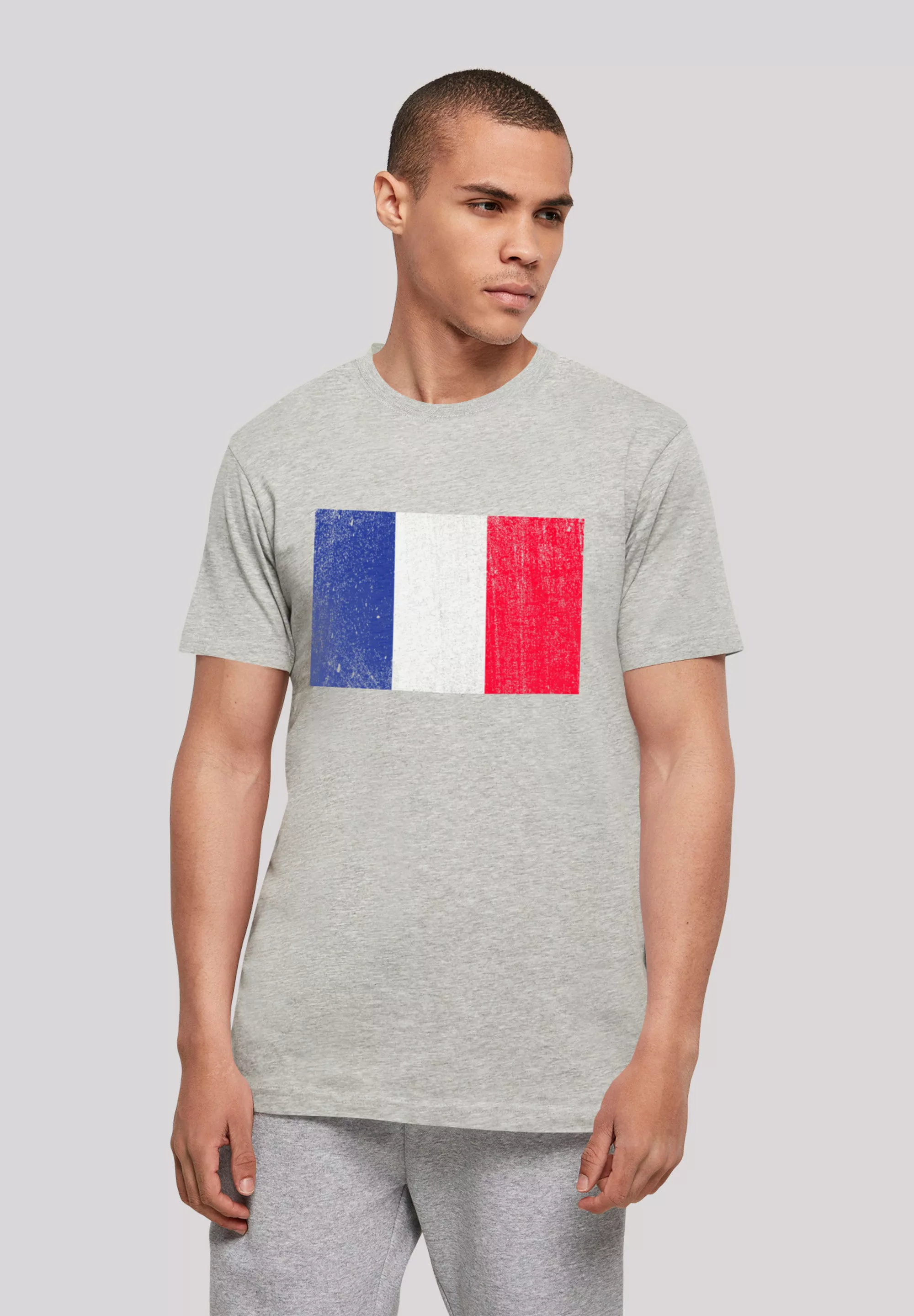 F4NT4STIC T-Shirt "Frankreich Flagge France distressed", Print günstig online kaufen