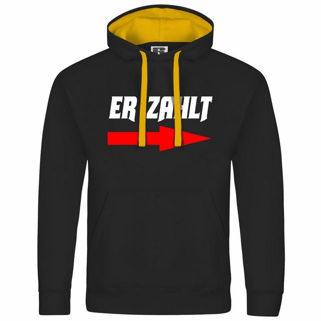 deinshirt Kapuzenpullover Herren Kapuzenpullover Er zahlt Mit Print Motiv, günstig online kaufen