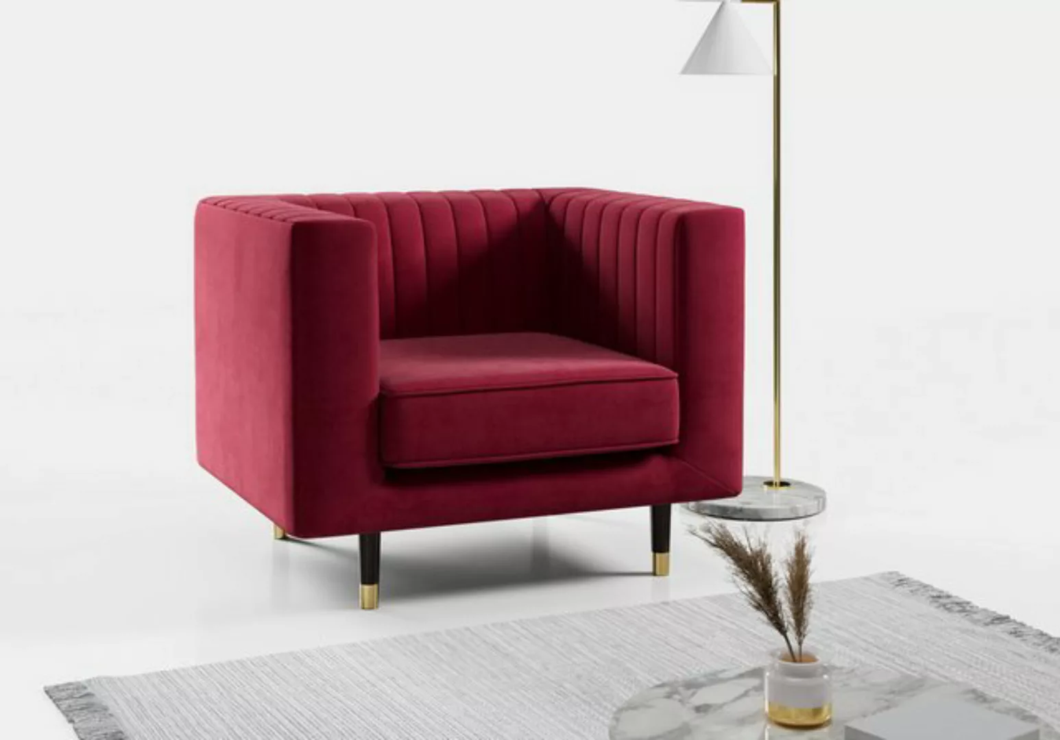 MKS MÖBEL Sofa Elmo, moderner Stil, exklusiver Look günstig online kaufen
