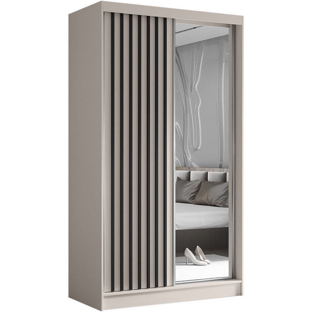 Beautysofa Kleiderschrank HELIX II mit Schubladen, mit Spiegel, Breite: 240 günstig online kaufen