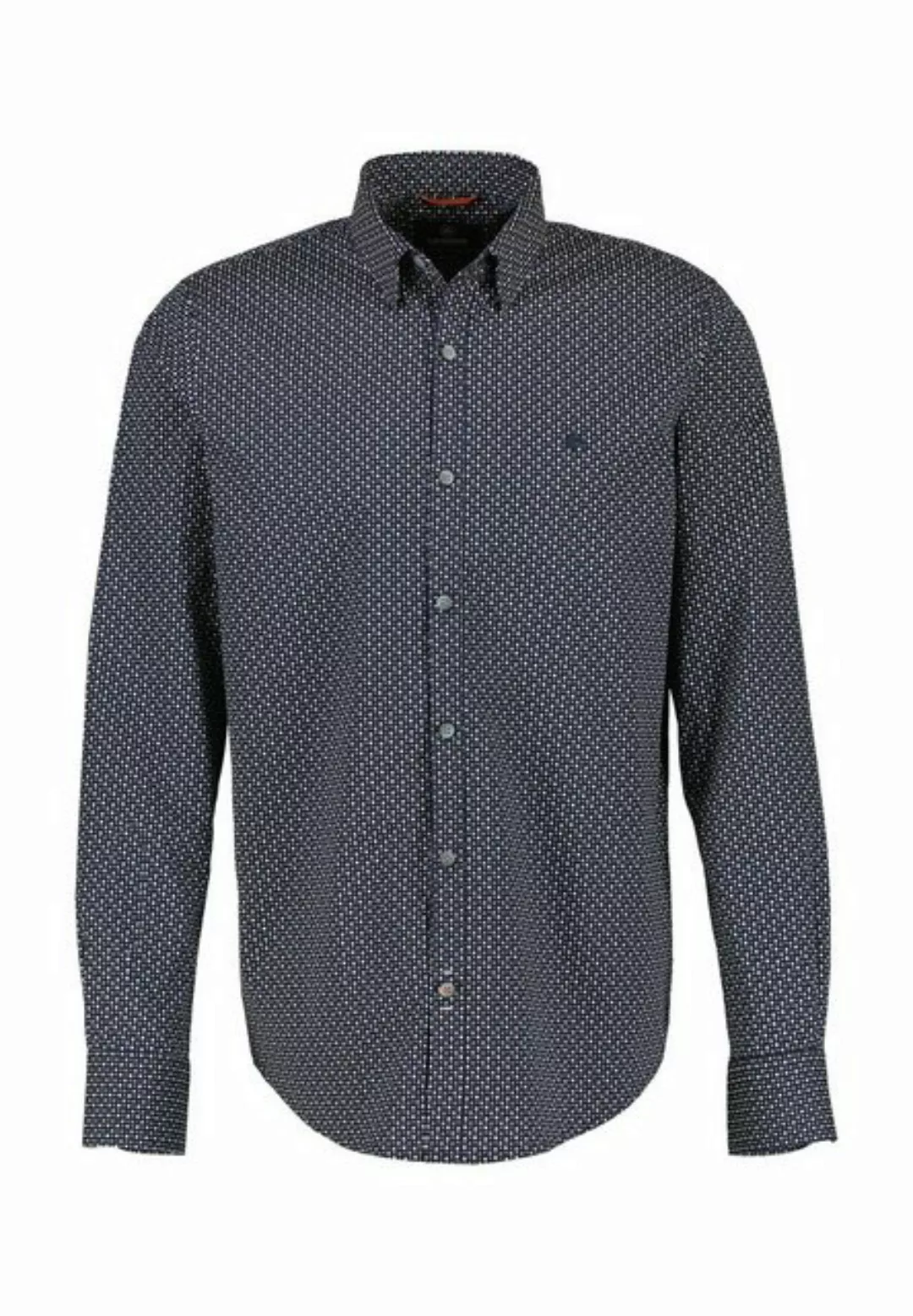 LERROS Langarmhemd "LERROS Poplinhemd mit verdecktem Button-Down-Kragen" günstig online kaufen
