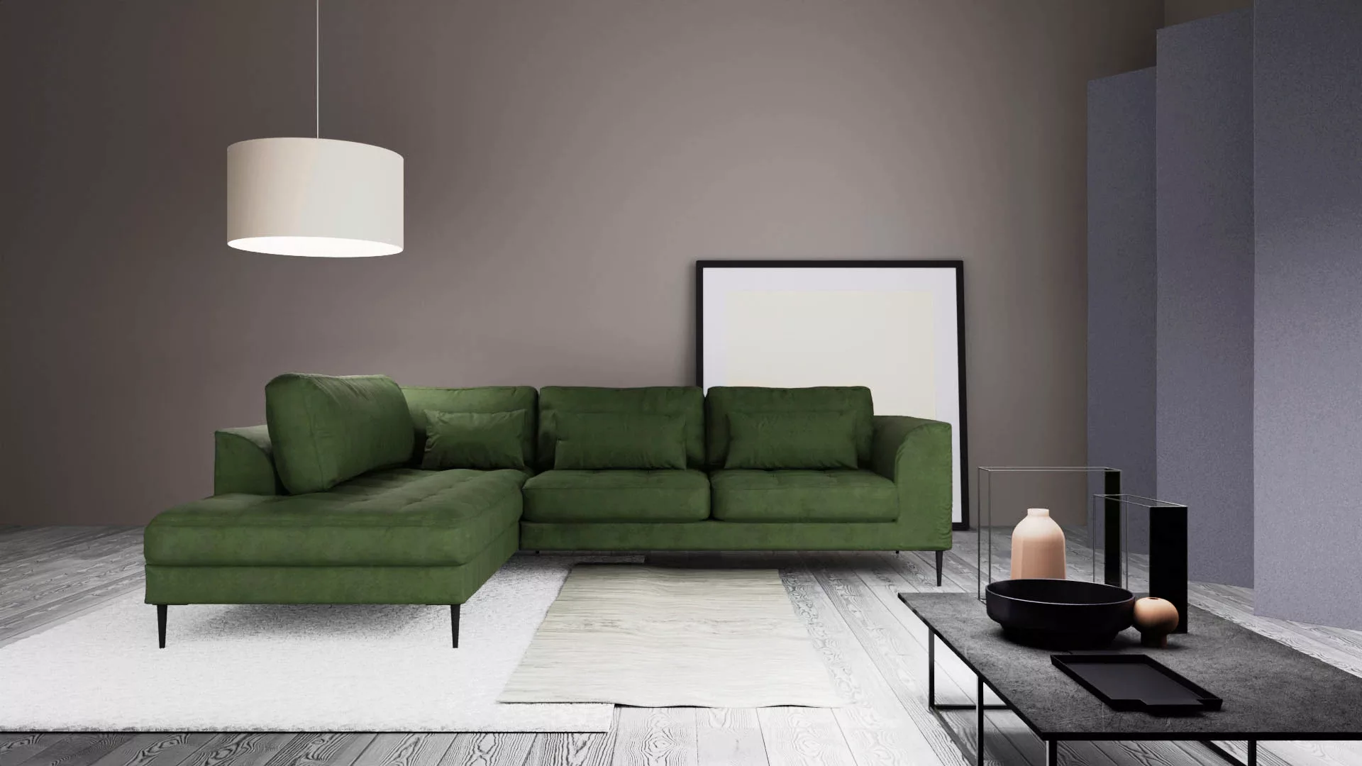 TRENDMANUFAKTUR Ecksofa »Luzi, wahlweise mit Schlaffunktion und Bettkasten, günstig online kaufen