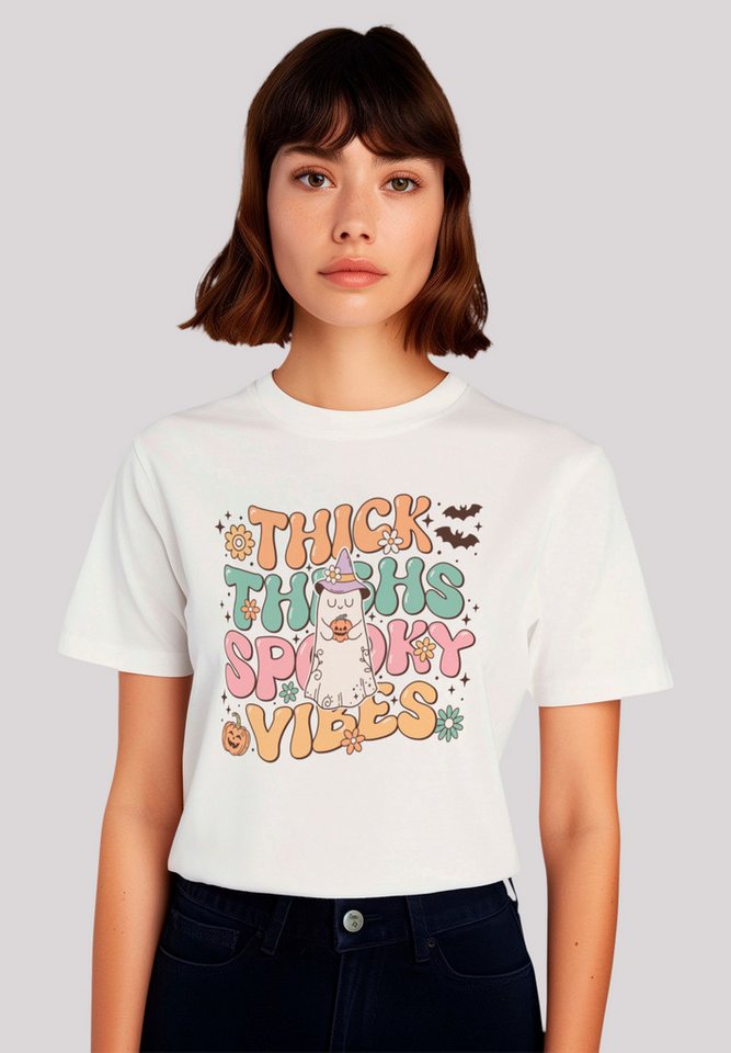 F4NT4STIC T-Shirt Retro Halloween Thick Thighs Spooky Vibes Premium Qualitä günstig online kaufen