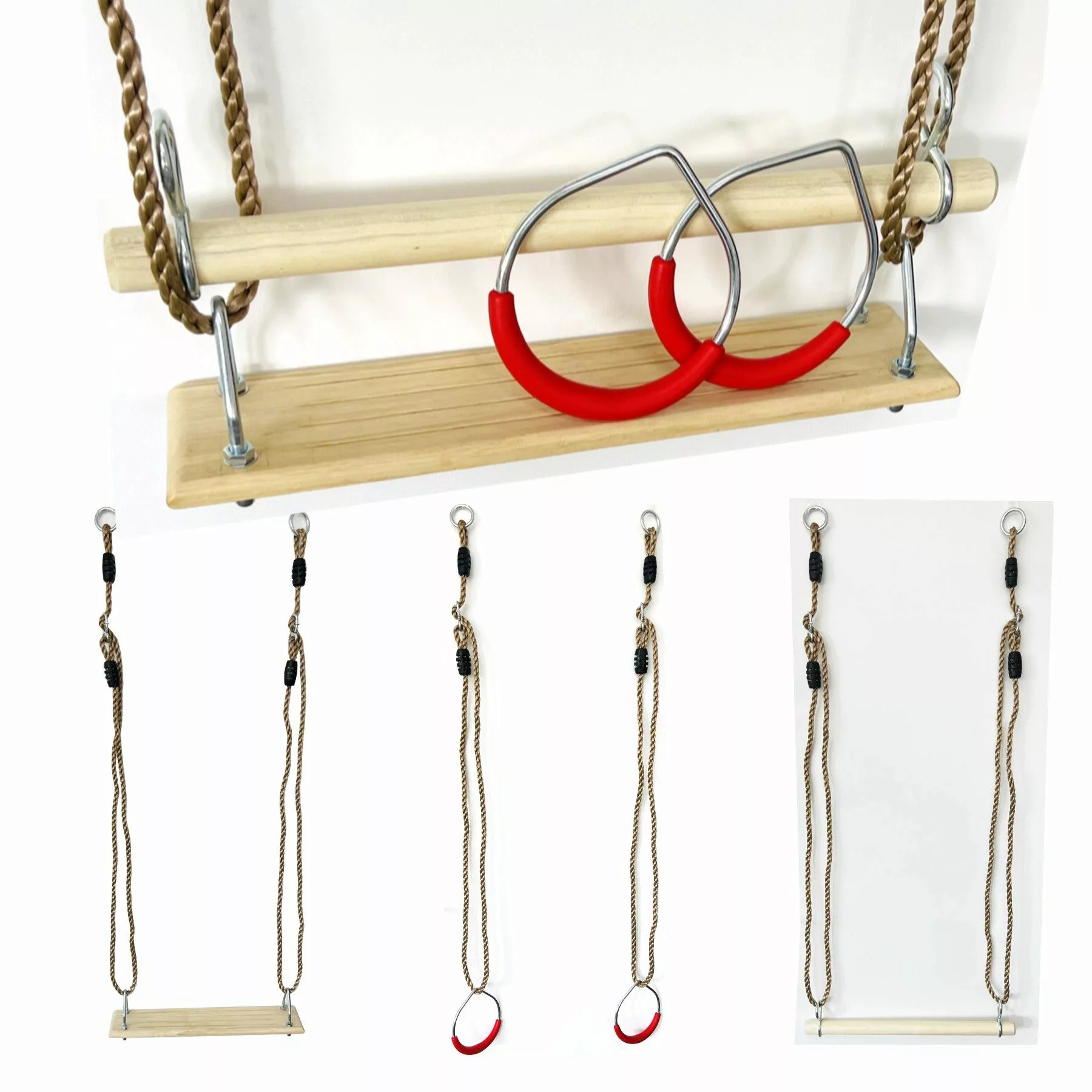 Loggyland Schaukelkombination Turngeräte-Set mit Schaukelsitz, Turnringen günstig online kaufen