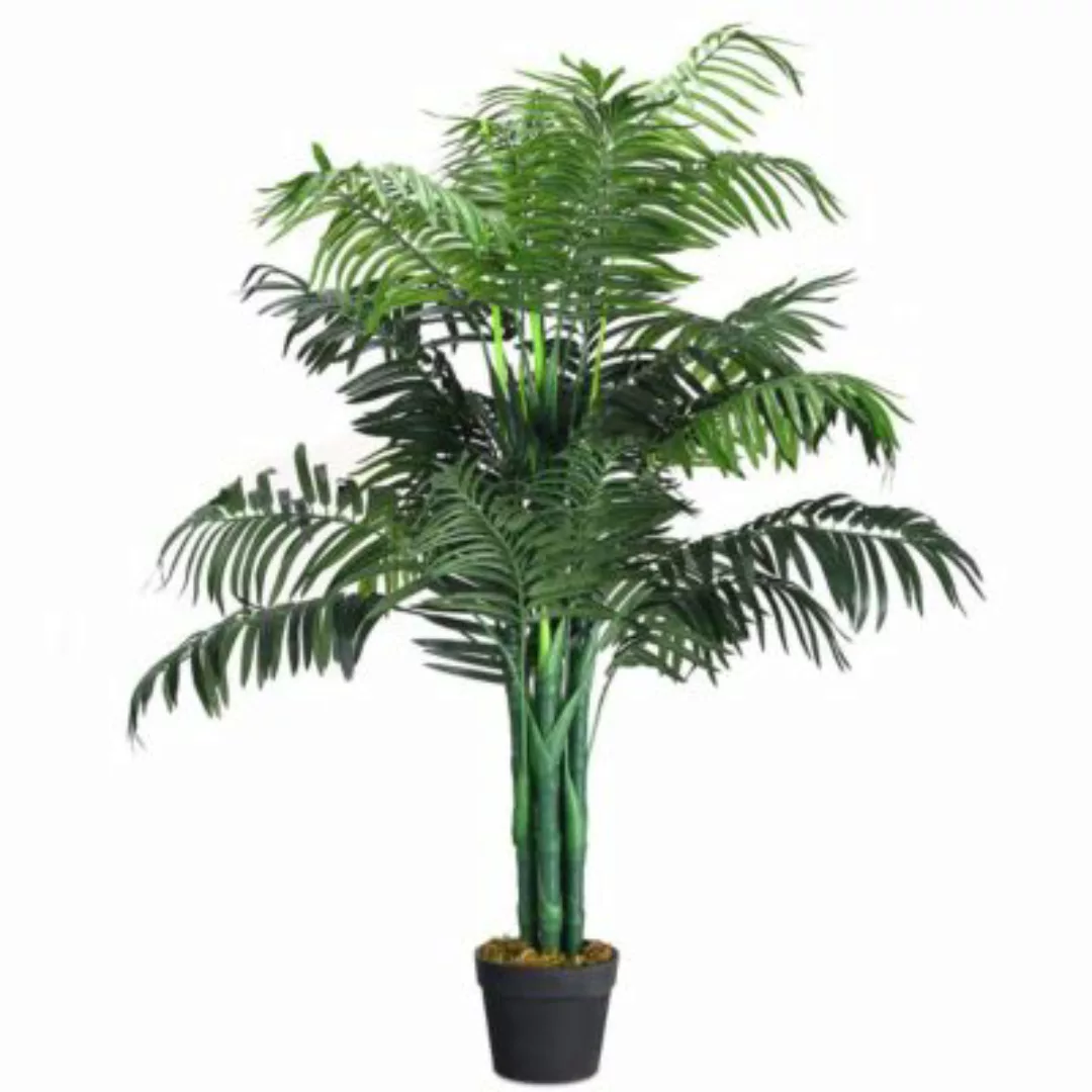 COSTWAY® Kunstpflanze 110cm Palme grün günstig online kaufen