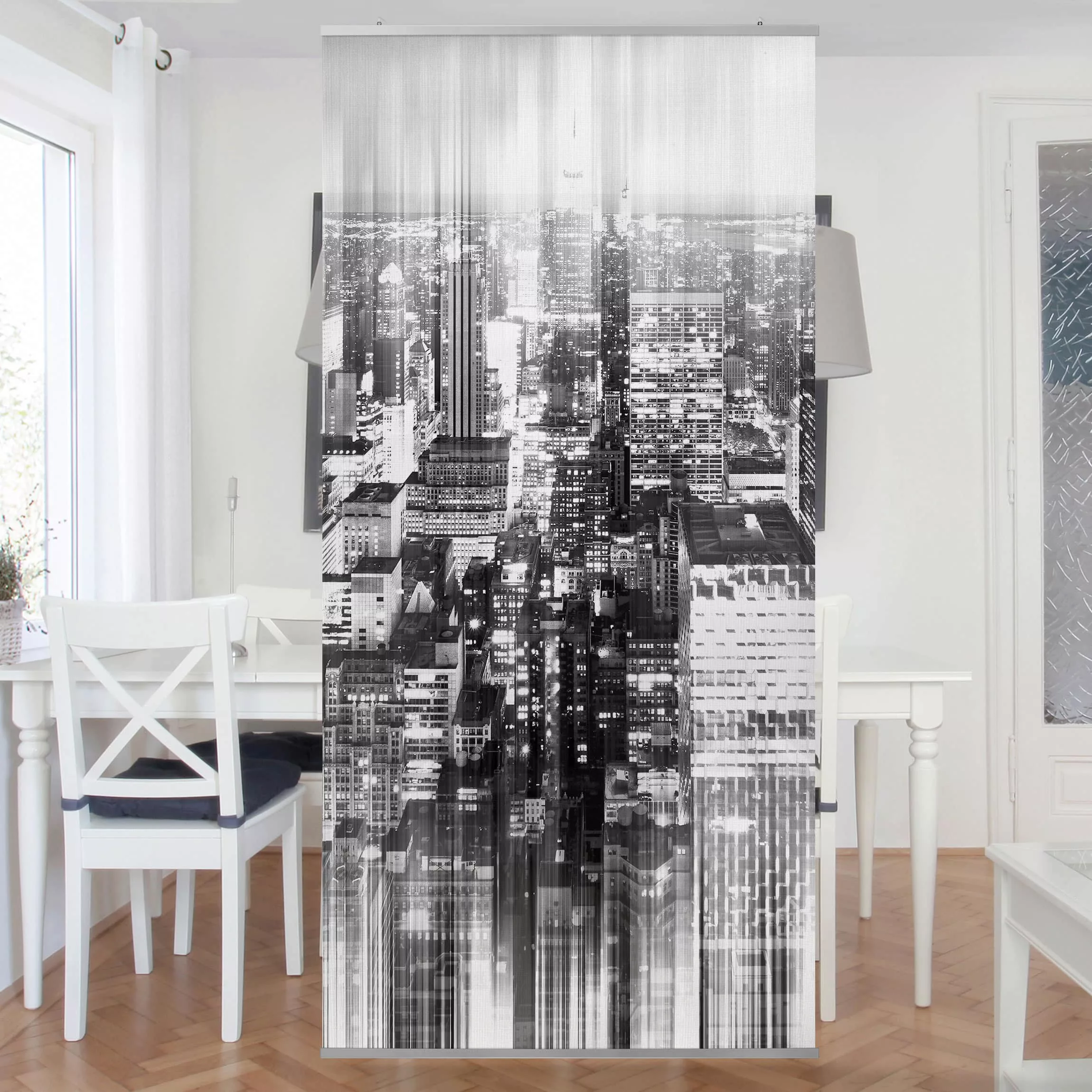 Raumteiler New York Schwarz Weiß urban stretch günstig online kaufen