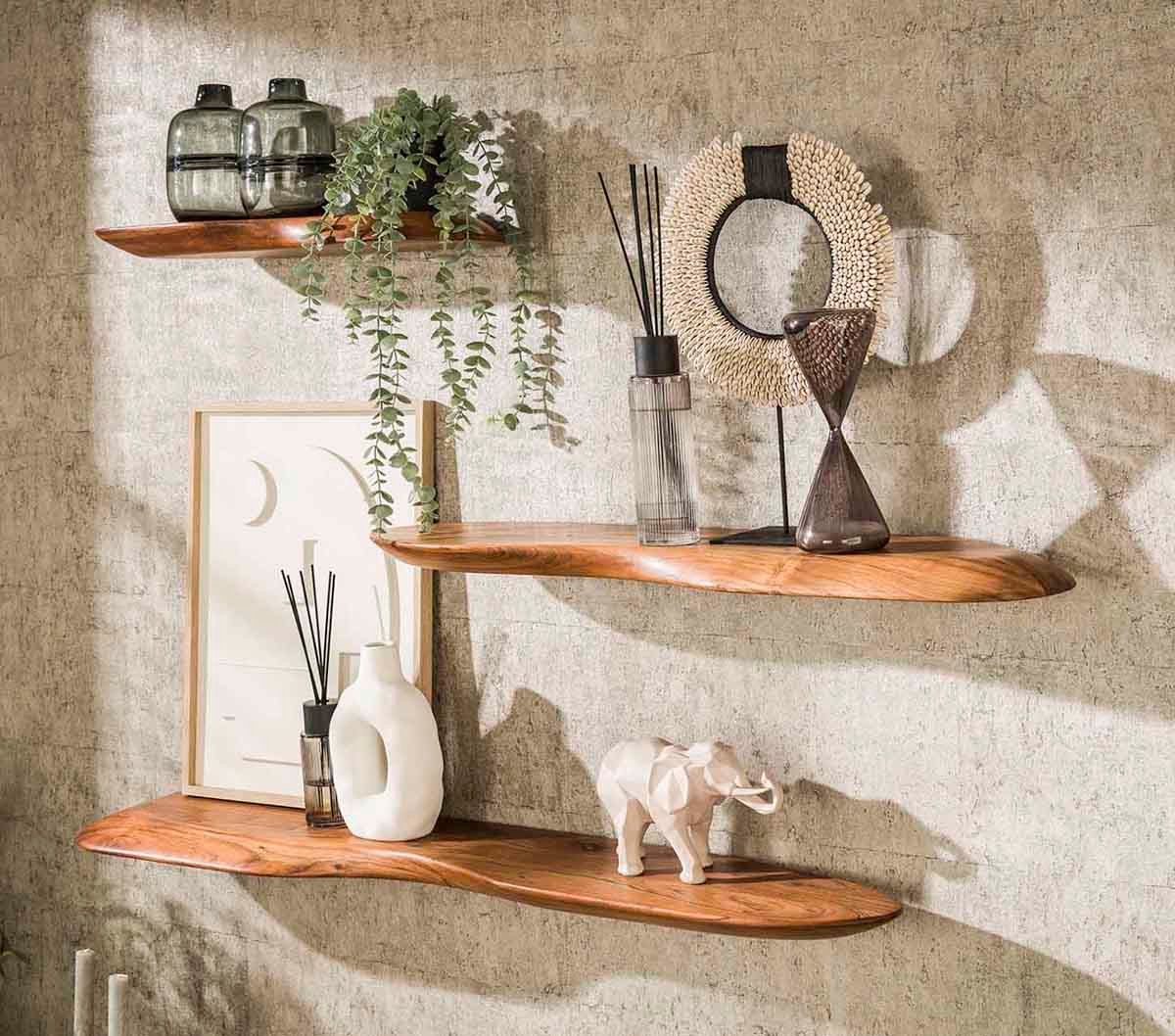 Maison ESTO Wandregal Regale NATUR aus günstig online kaufen