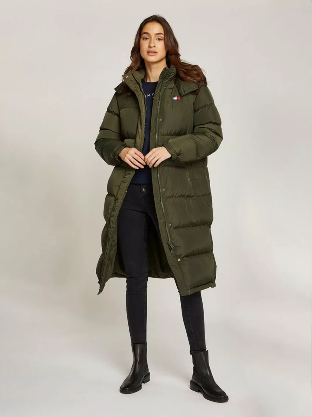 Tommy Jeans Curve Steppmantel TJW ALASKA LONG PUFFER EXT in Großen Größen günstig online kaufen