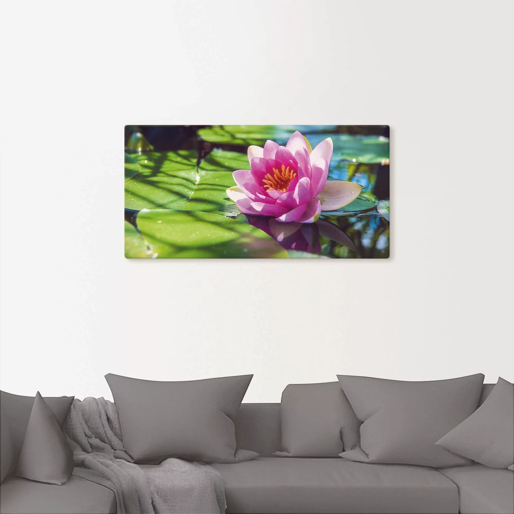 Artland Wandbild »Seerose Nahaufnahme«, Blumenbilder, (1 St.), als Alubild, günstig online kaufen
