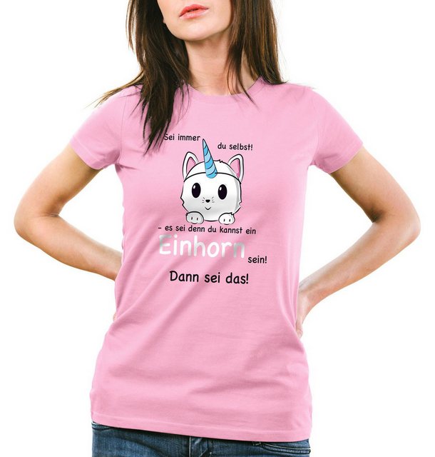 style3 T-Shirt Sei immer du selbst! Einhorn Unicorn es sei denn Fun Spruch günstig online kaufen