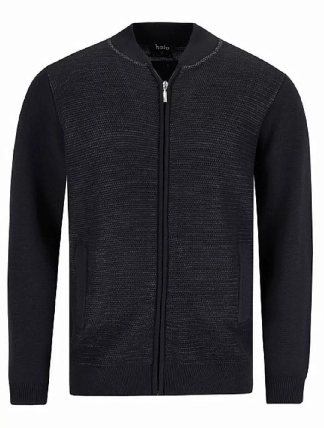 Hajo Strickjacke Herren Jacke mit Reißverschluss (1-tlg) mit Schurwolle günstig online kaufen