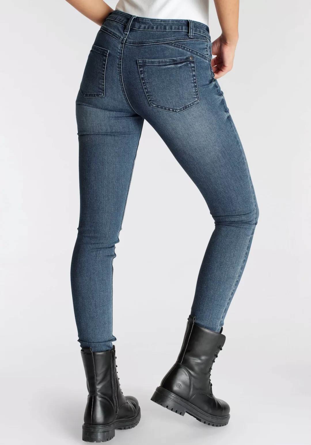 Arizona Skinny-fit-Jeans Normale Leibhöhe günstig online kaufen