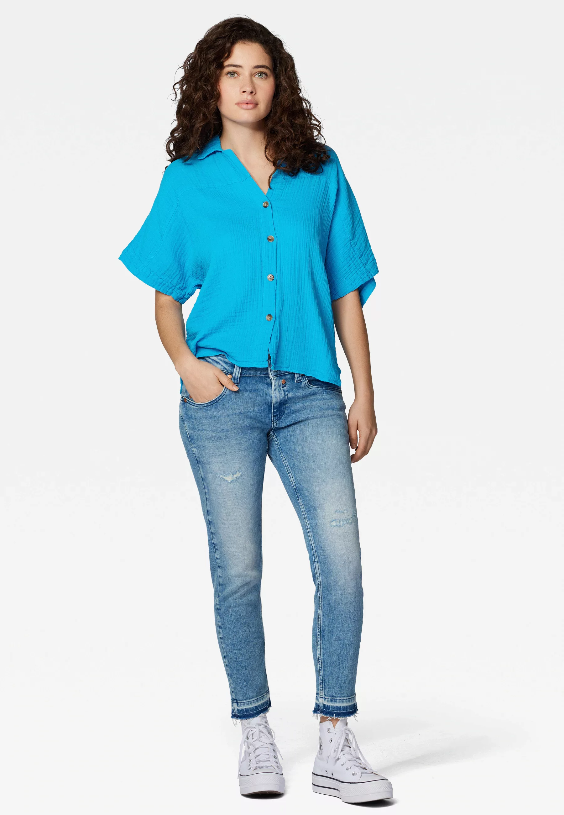 Mavi Klassische Bluse "SHORT SLEEVE SHIRT", Kurzarm Bluse günstig online kaufen