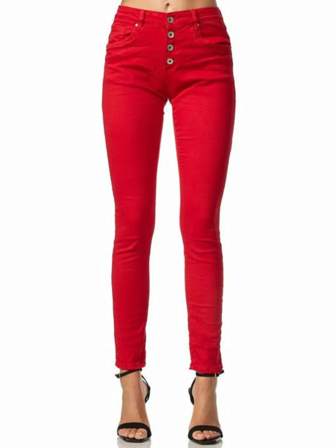 Elara Boyfriend-Jeans Elara Damen Jeans Baggy Chunkyrayan (1-tlg) günstig online kaufen