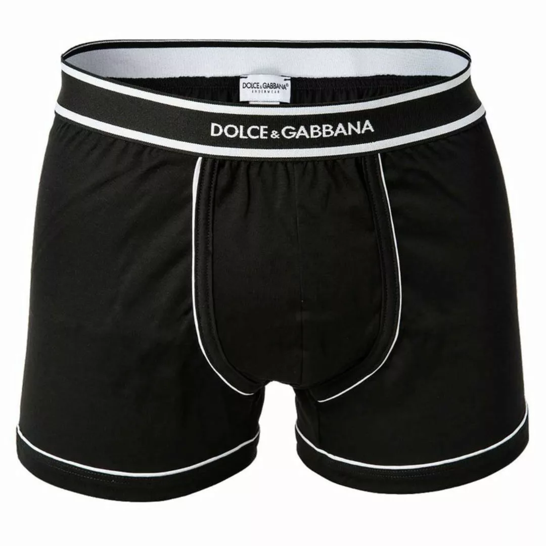 DOLCE & GABBANA Herren Boxer Shorts, Regular Boxer, Uni, Logobund - Schwarz günstig online kaufen