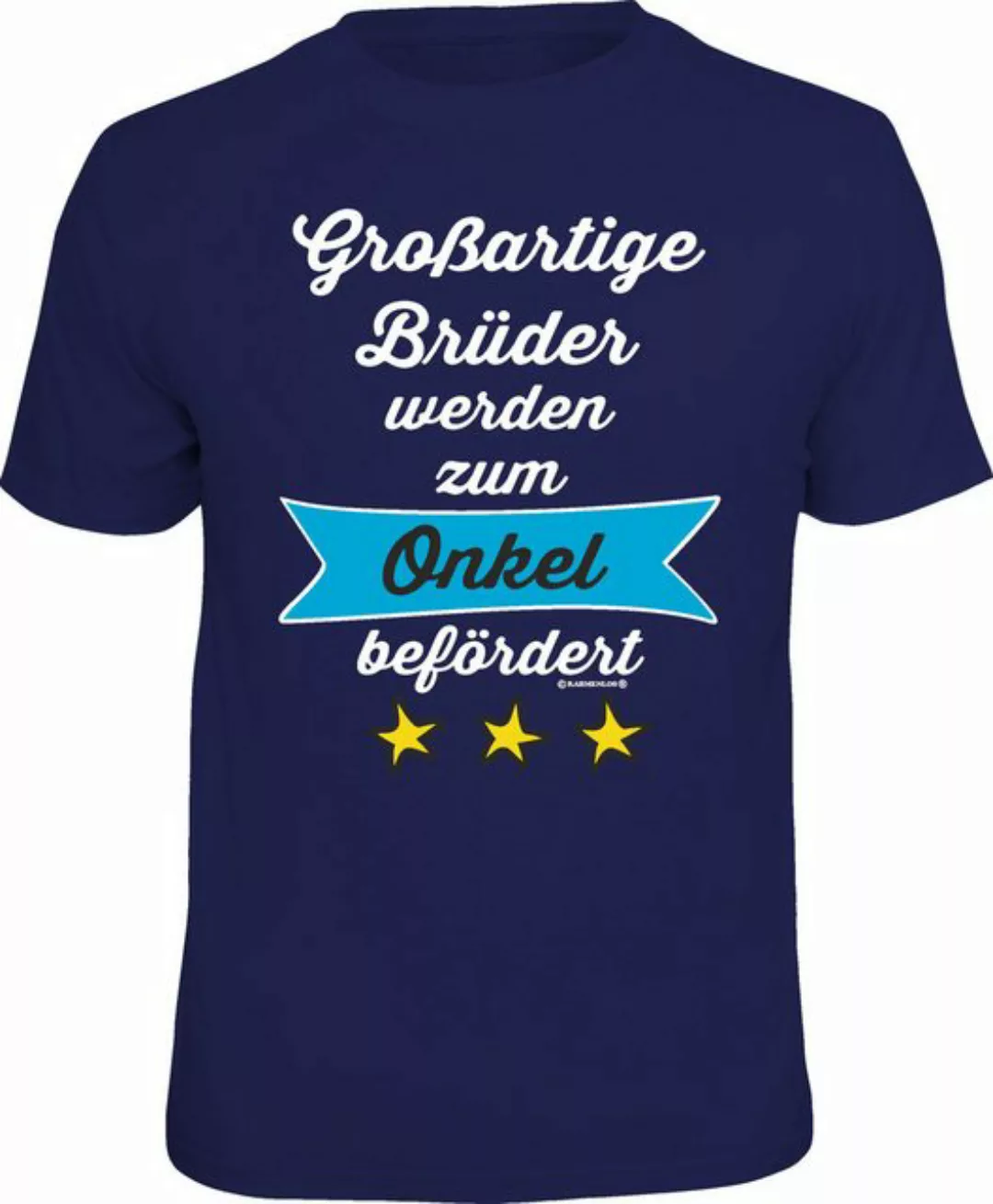 RAHMENLOS® T-Shirt Großartige Brüder werden zum Onkel befördert günstig online kaufen