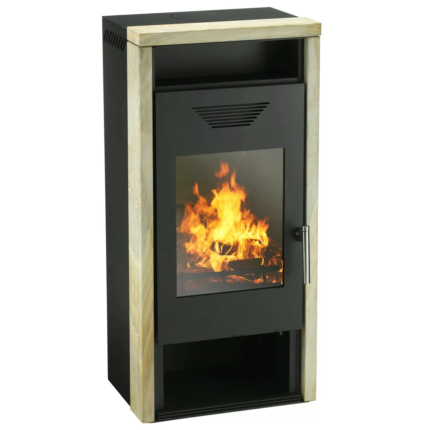 Wamsler Yara Kaminofen Sandstein Schwarz 8 kW günstig online kaufen