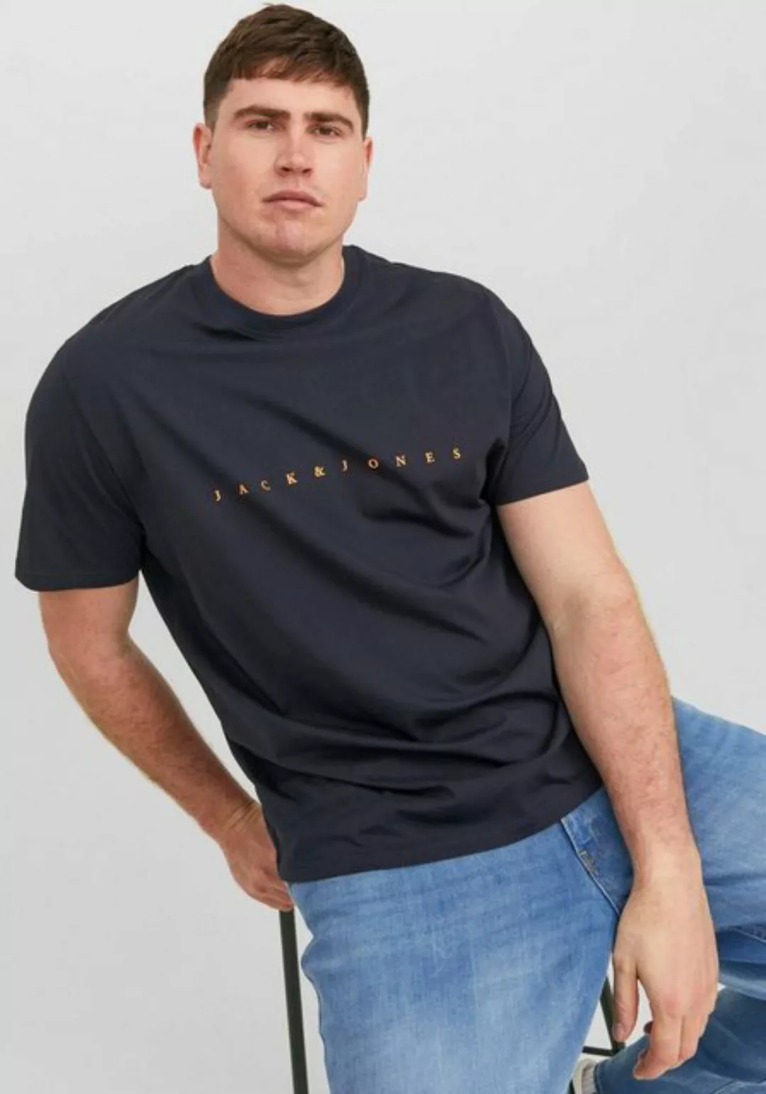 Jack & Jones PlusSize Rundhalsshirt JJESTAR JJ TEE SS NOOS PLS mit Logo Sch günstig online kaufen