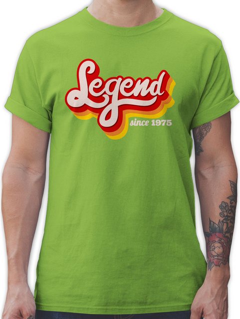 Shirtracer T-Shirt Legend since 1975 Retro Fünfzig 50. Geburtstag günstig online kaufen