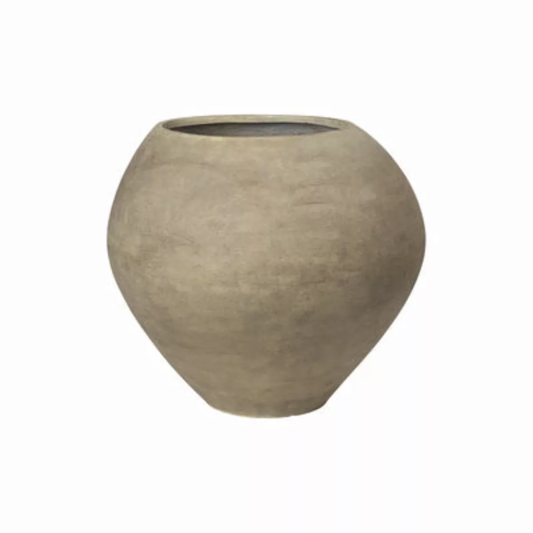 Blumentopf Dodu Tall stein braun / Ø 58 x H 51 cm - Zement - Ferm Living - günstig online kaufen