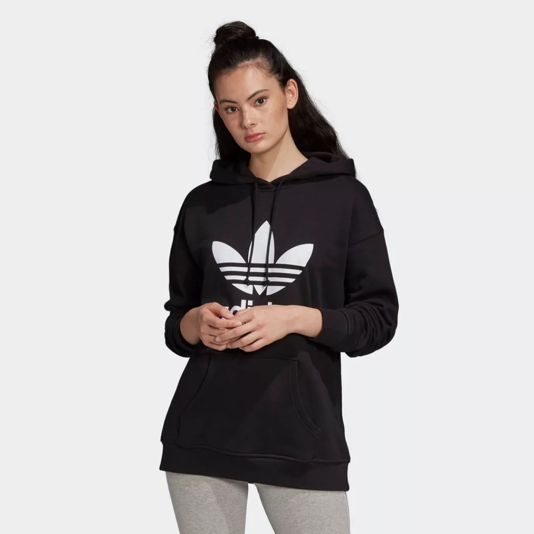 Adidas Originals Trefoil Kapuzenpullover 44 Black / White günstig online kaufen