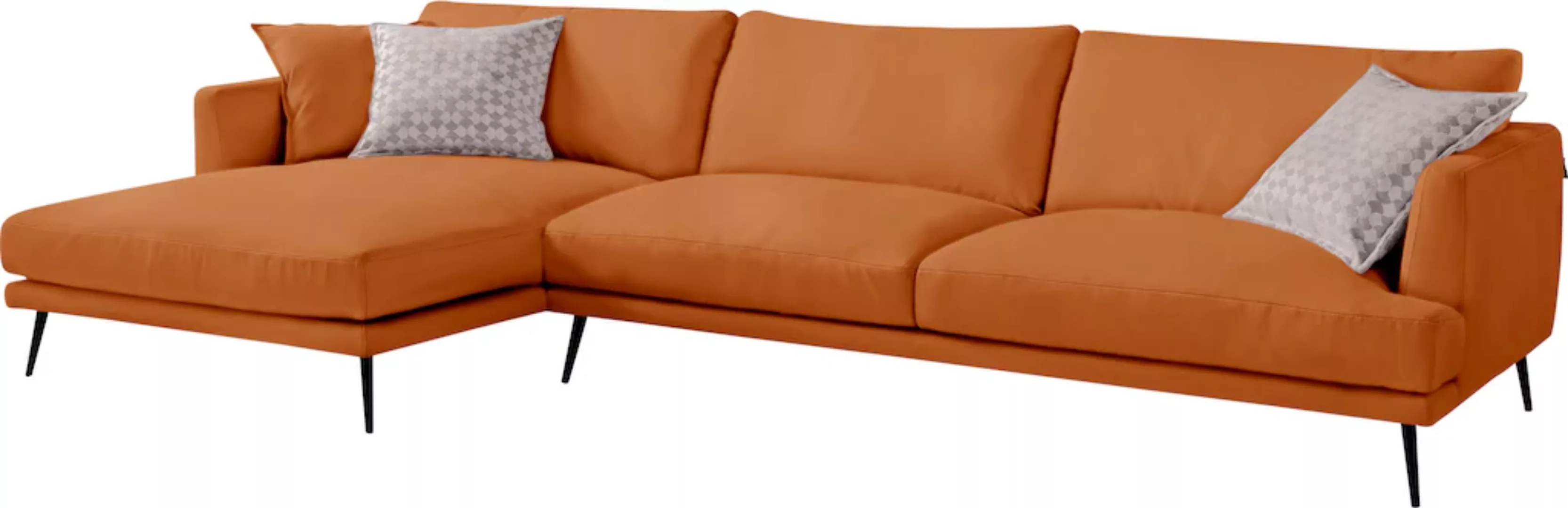 Egoitaliano Ecksofa "Sophia, Designsofa mit extrakomfortablem Sitzkomfort", günstig online kaufen