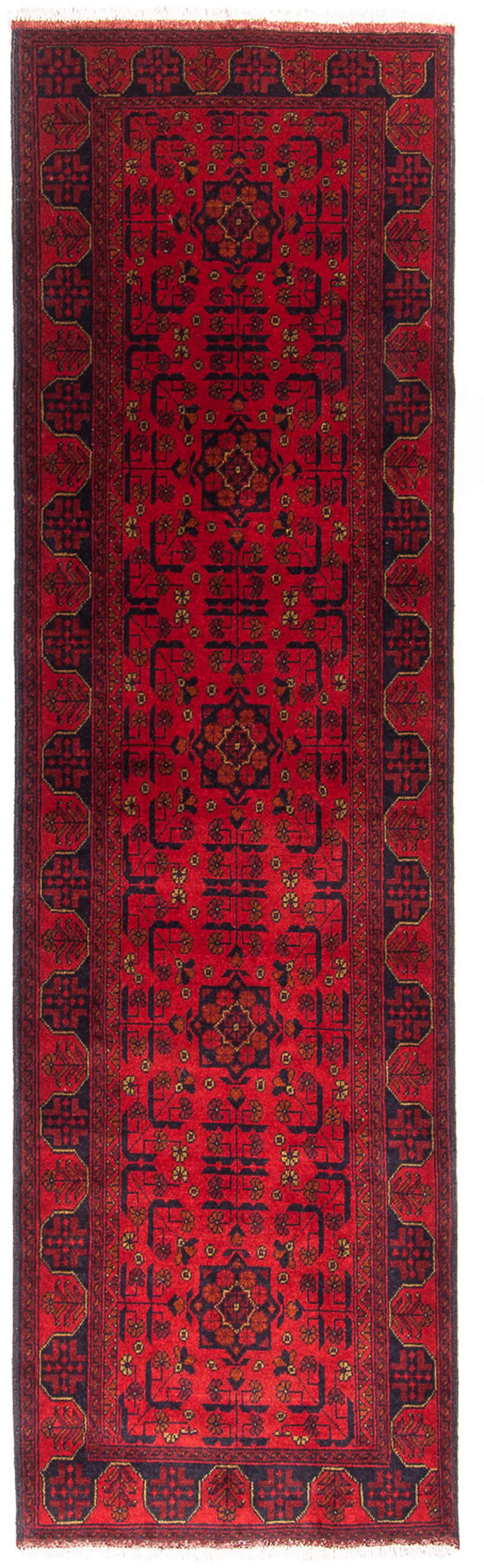 morgenland Orientteppich »Afghan - Kunduz - 294 x 82 cm - dunkelrot«, recht günstig online kaufen