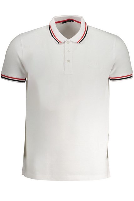 Cavalli Class Poloshirt Herren Kurzarm-Poloshirt in Weiß mit günstig online kaufen