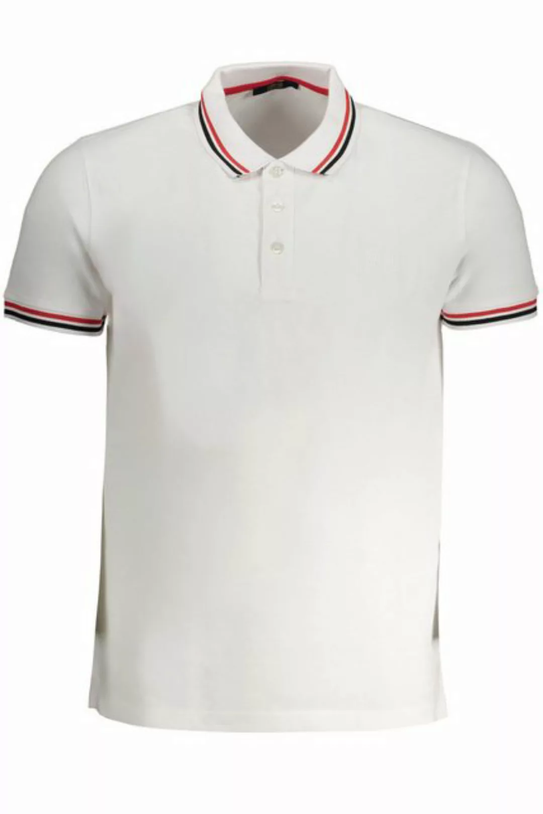 Cavalli Class Poloshirt Herren Kurzarm-Poloshirt in Weiß mit günstig online kaufen