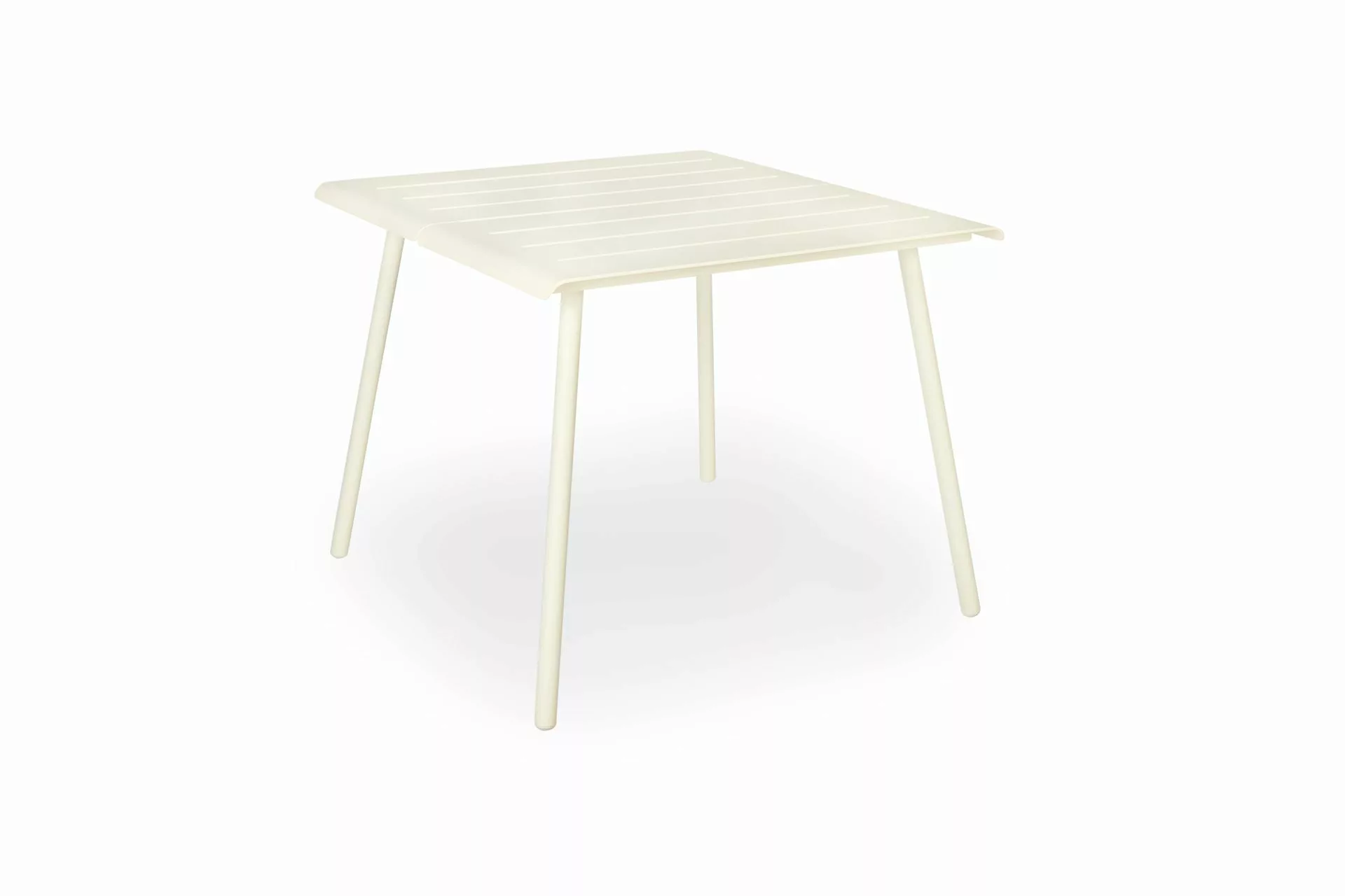 Vapio Outdoortisch Aluminium 90x90x74 cm Creme günstig online kaufen