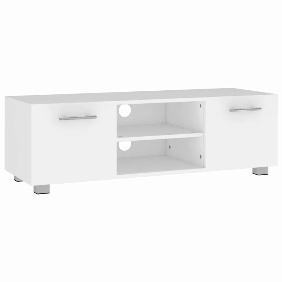 Vidaxl Tv-schrank Weiß 110x40x35 Cm Holzwerkstoff günstig online kaufen