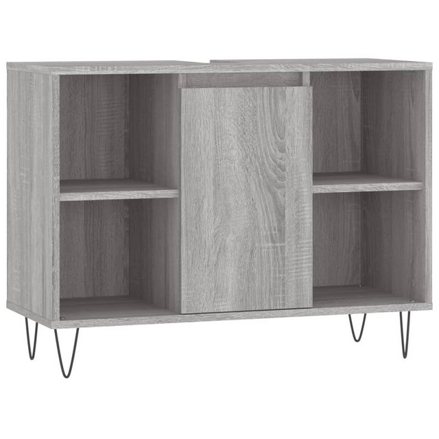 vidaXL Waschbeckenunterschrank Badschrank Braun Eichen-Optik 80x33x60 cm Ho günstig online kaufen