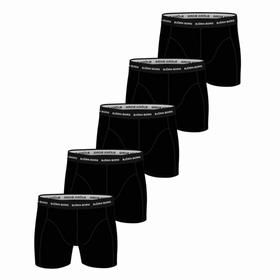 BJÖRN BORG Herren Boxershorts - Essential Boxer 5er Pack, Cotton Stretch, L günstig online kaufen