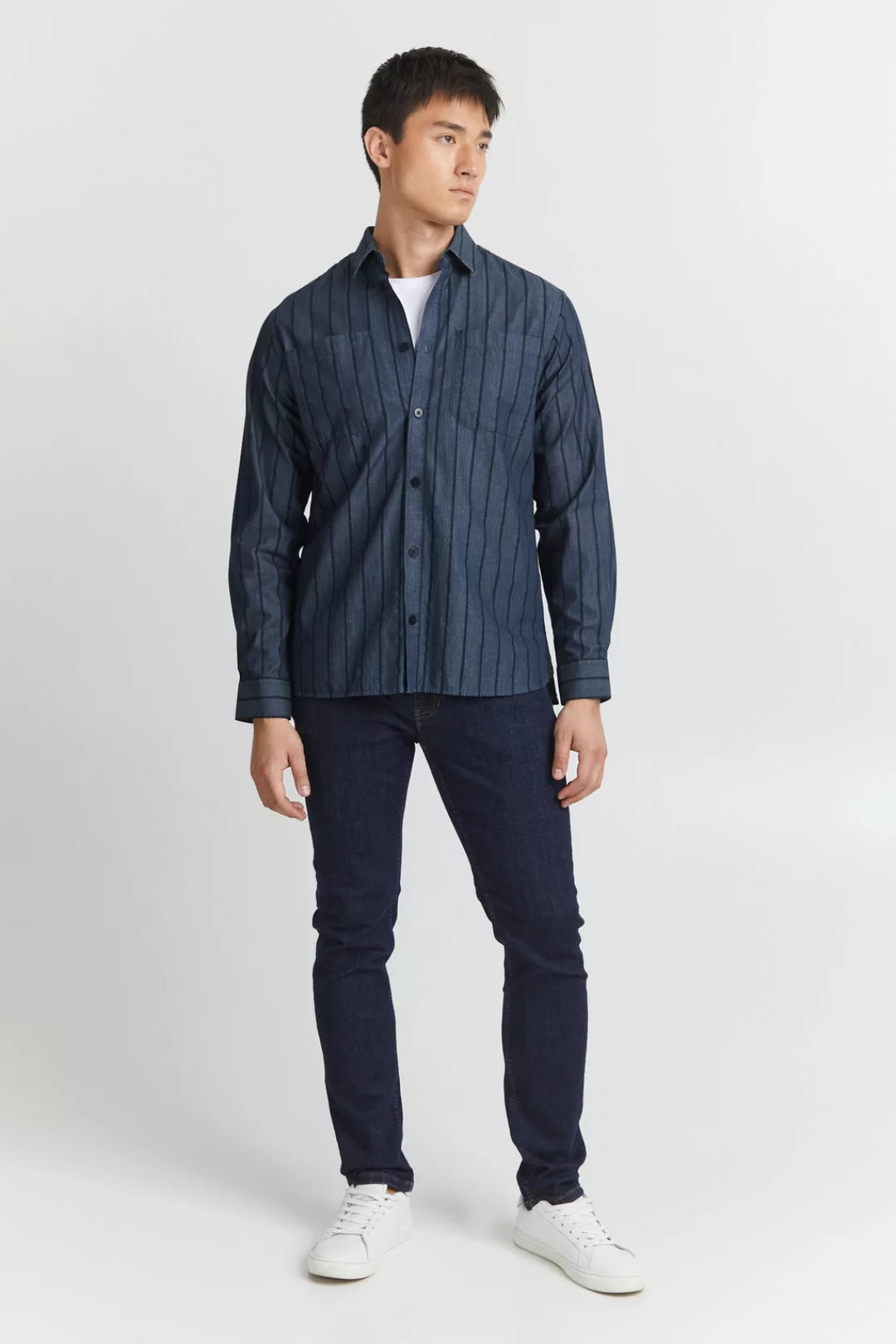 Casual Friday Langarmhemd Alvin striped overshirt 20504247 günstig online kaufen