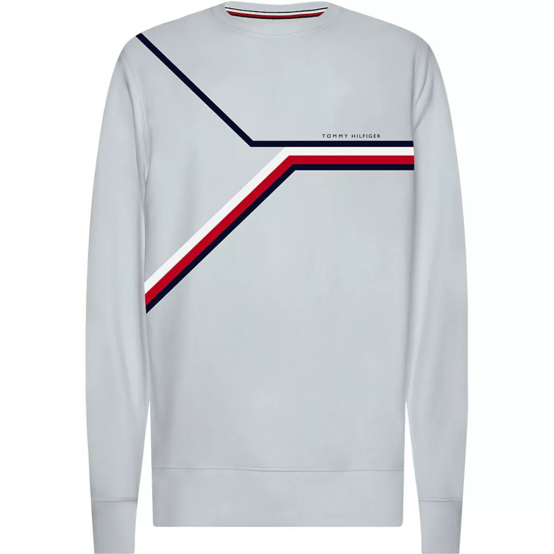 Tommy Hilfiger Split Corp Stripe Sweatshirt M Light Grey Heather günstig online kaufen
