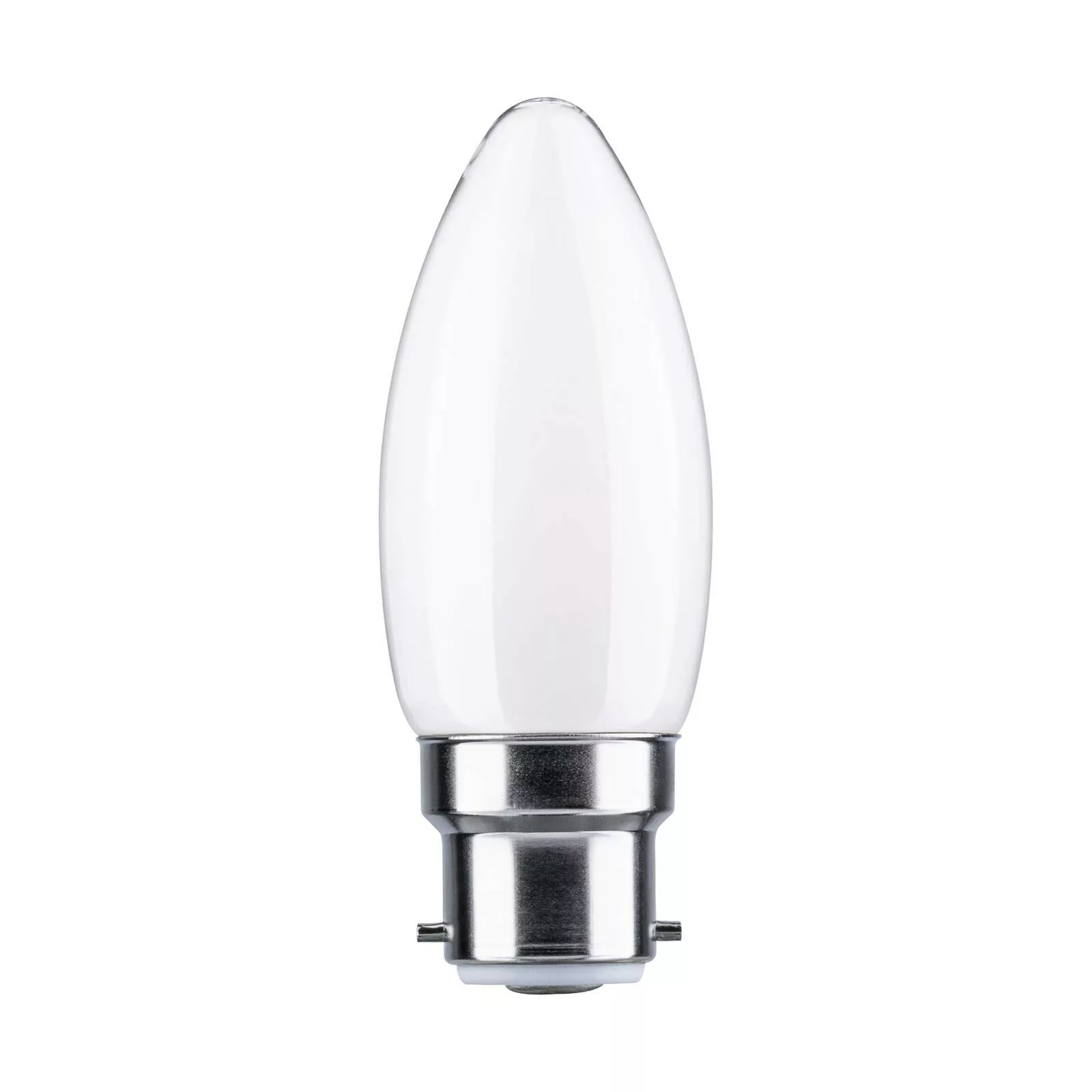 Paulmann LED-Kerzenlampe B22d 4,7W 4.000K opal günstig online kaufen