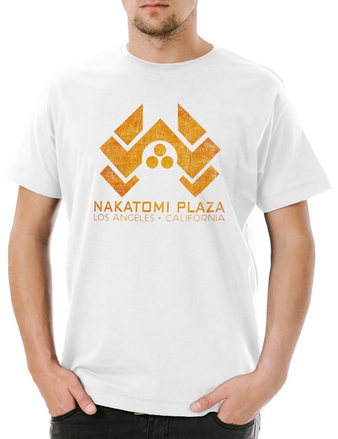 Urban Backwoods Print-Shirt Nakatomi Plaza Sign Herren T-Shirt Shirt Stirb günstig online kaufen