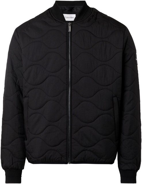 Calvin Klein Steppjacke CRINKLE ONION QUILT BOMBER mit wellenförmiger Stepp günstig online kaufen