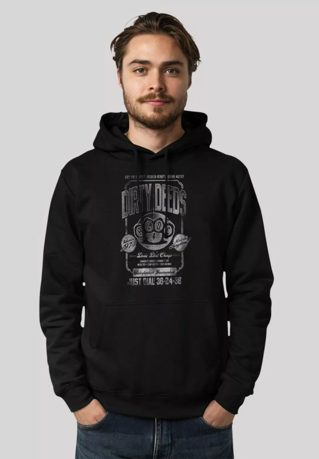 F4NT4STIC Kapuzenpullover AC/DC Dirty Deeds Done Cheap Just Dial Premium Qu günstig online kaufen