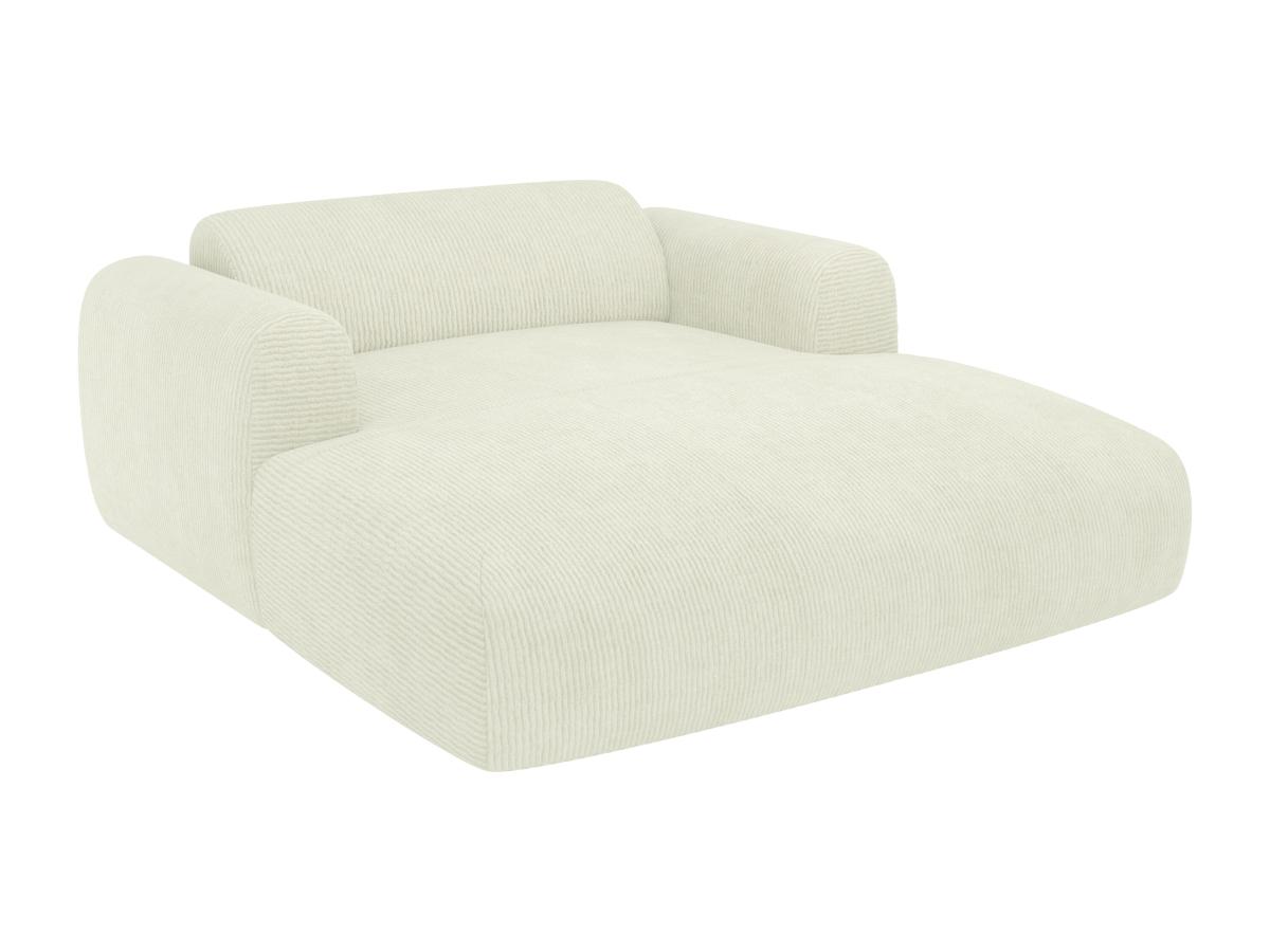 Recamiere 2-Sitzer - Feincord - Off-White - POGNI günstig online kaufen