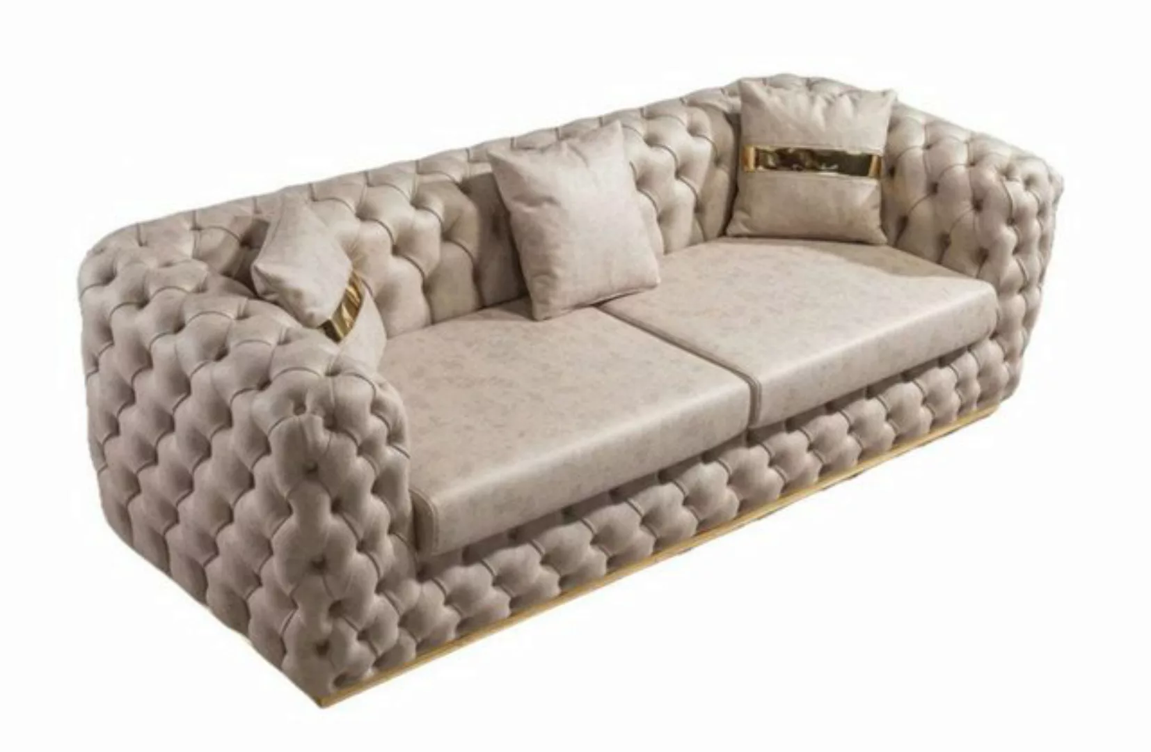 Xlmoebel Chesterfield-Sofa 3-Sitzer Chesterfield Sofa, Luxus Design, modern günstig online kaufen