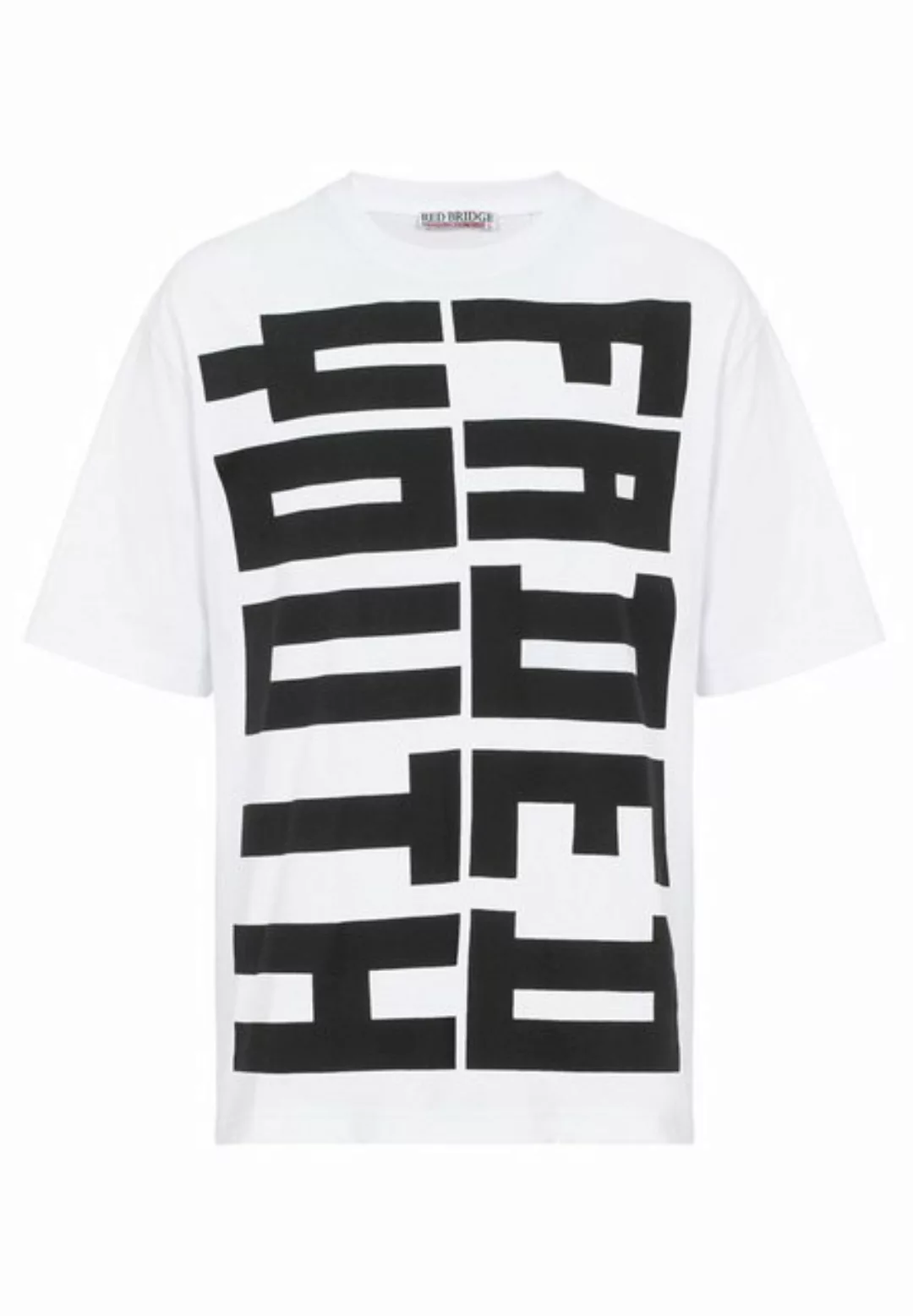 RedBridge T-Shirt Oversized – Statement-Print, 100 % Baumwolle, Urban Look günstig online kaufen