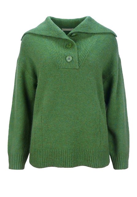 bianca Strickpullover DARIS mit stylischem Troyerkragen und kurzer Knopflei günstig online kaufen