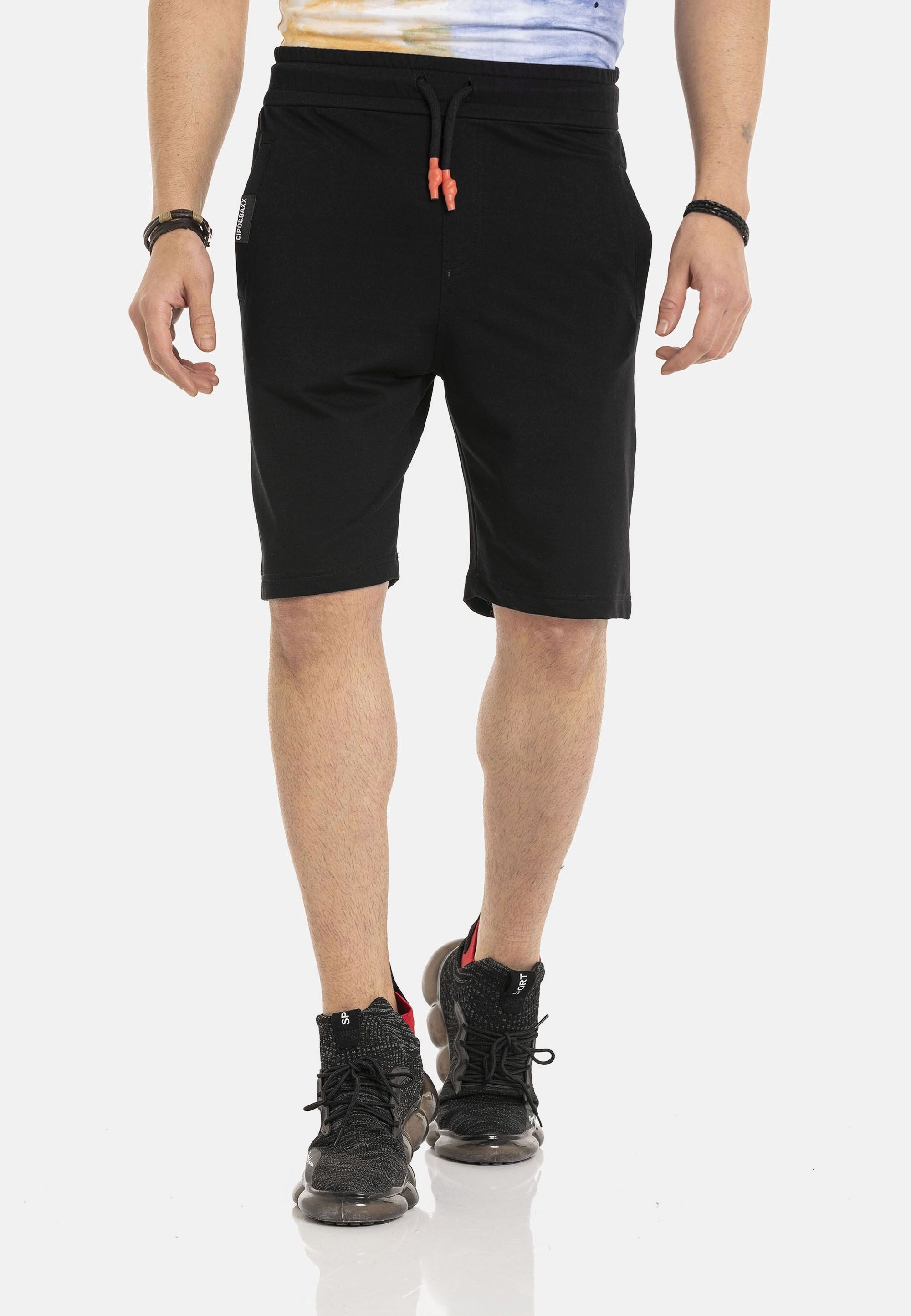 Cipo & Baxx Stoffhose "Shorts", elastischer Bund mit Kordelzug günstig online kaufen