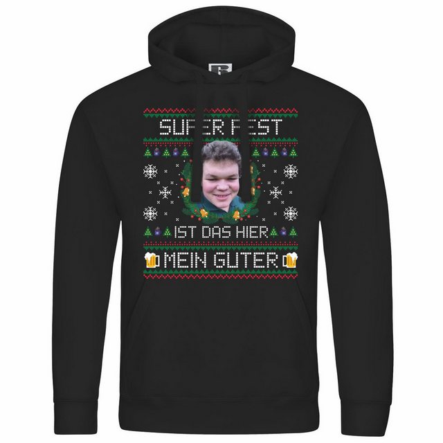 deinshirt Kapuzenpullover Herren Kapuzenpullover SUPER FEST ist das hier Me günstig online kaufen