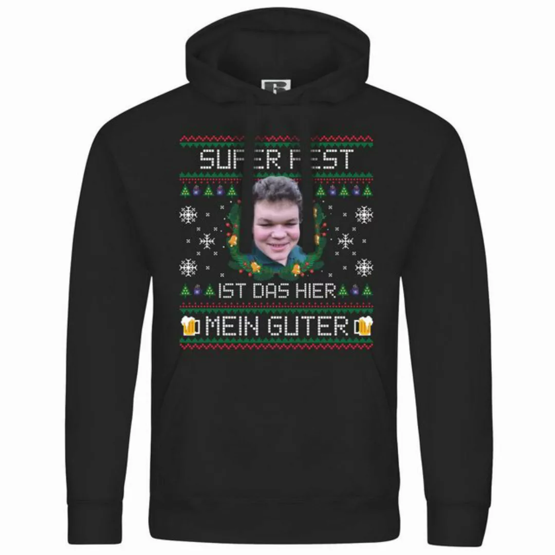 deinshirt Kapuzenpullover Herren Kapuzenpullover SUPER FEST ist das hier Me günstig online kaufen