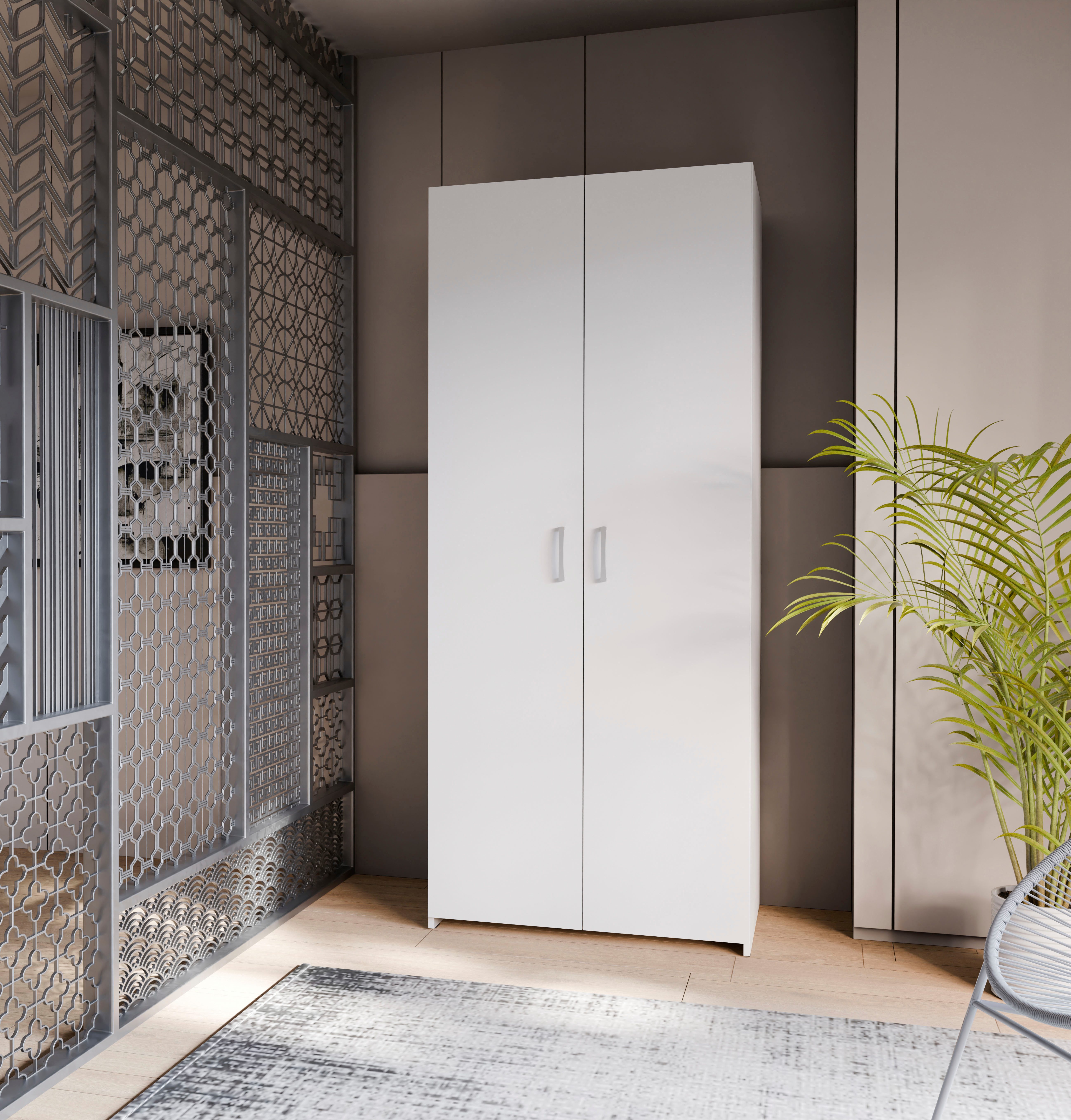 FORTE Drehtürenschrank "Econobox", Drehtürenschrank, zeitloses Design mit a günstig online kaufen